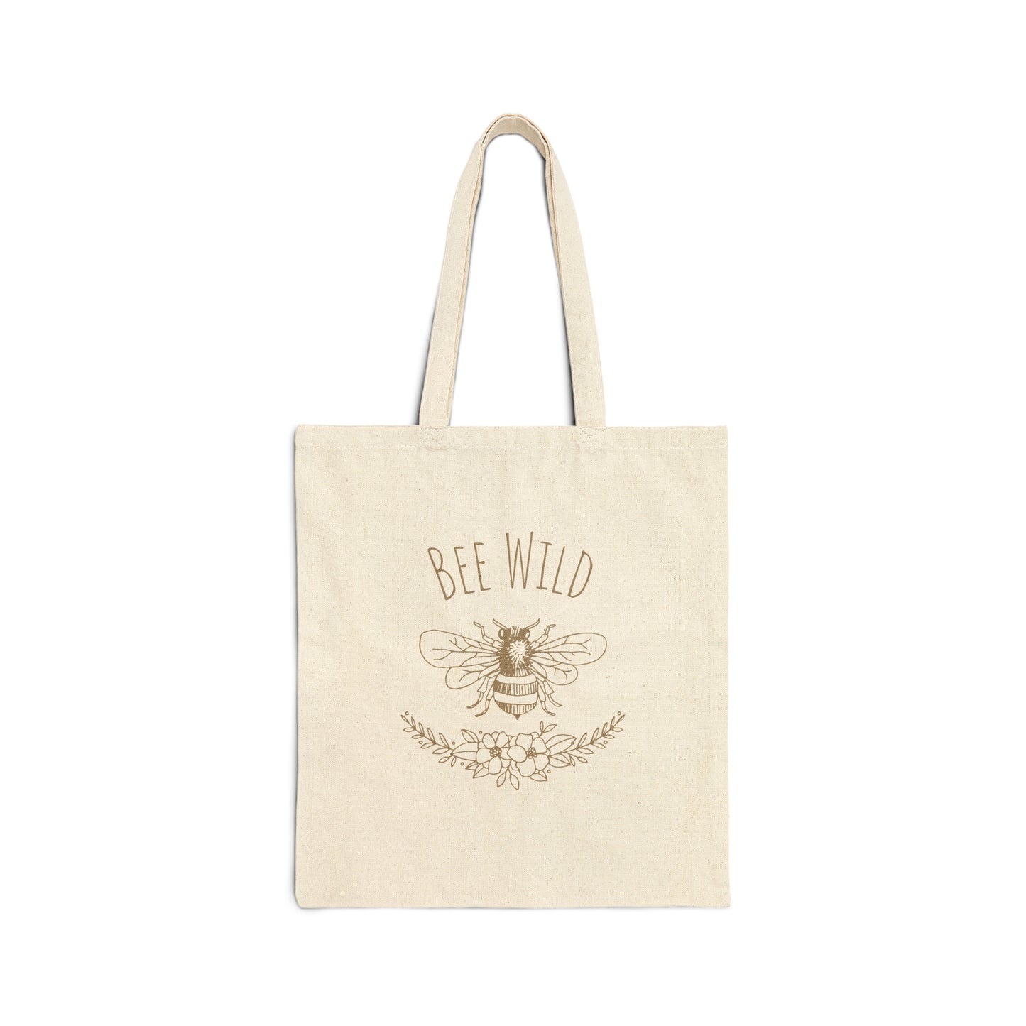 Bee Wild Cotton Canvas Tote Bag