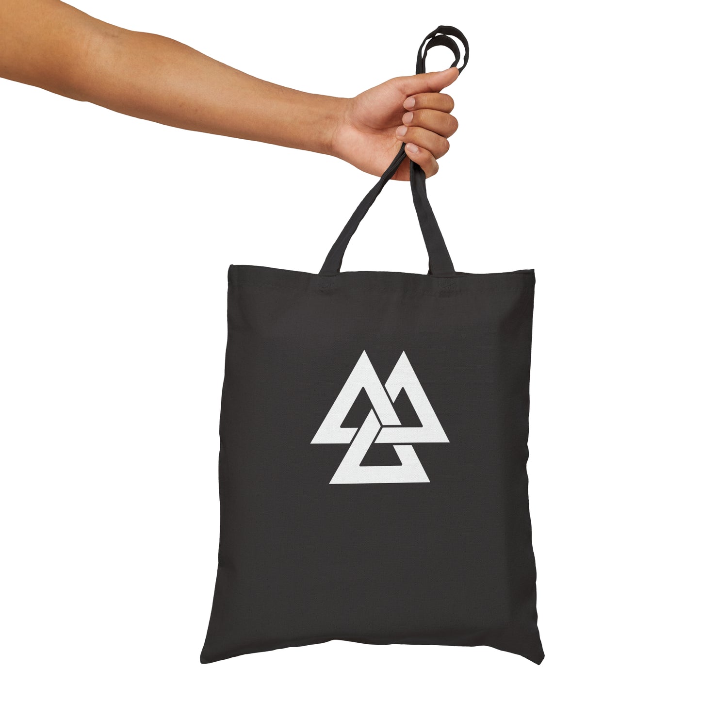 Norse Valknut Cotton Canvas Tote Bag