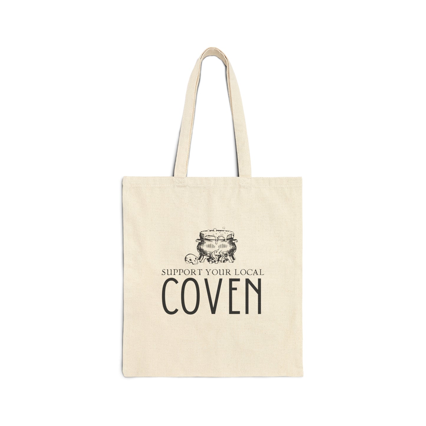 Support Your Local Coven Cotton Canvas Tote Bag