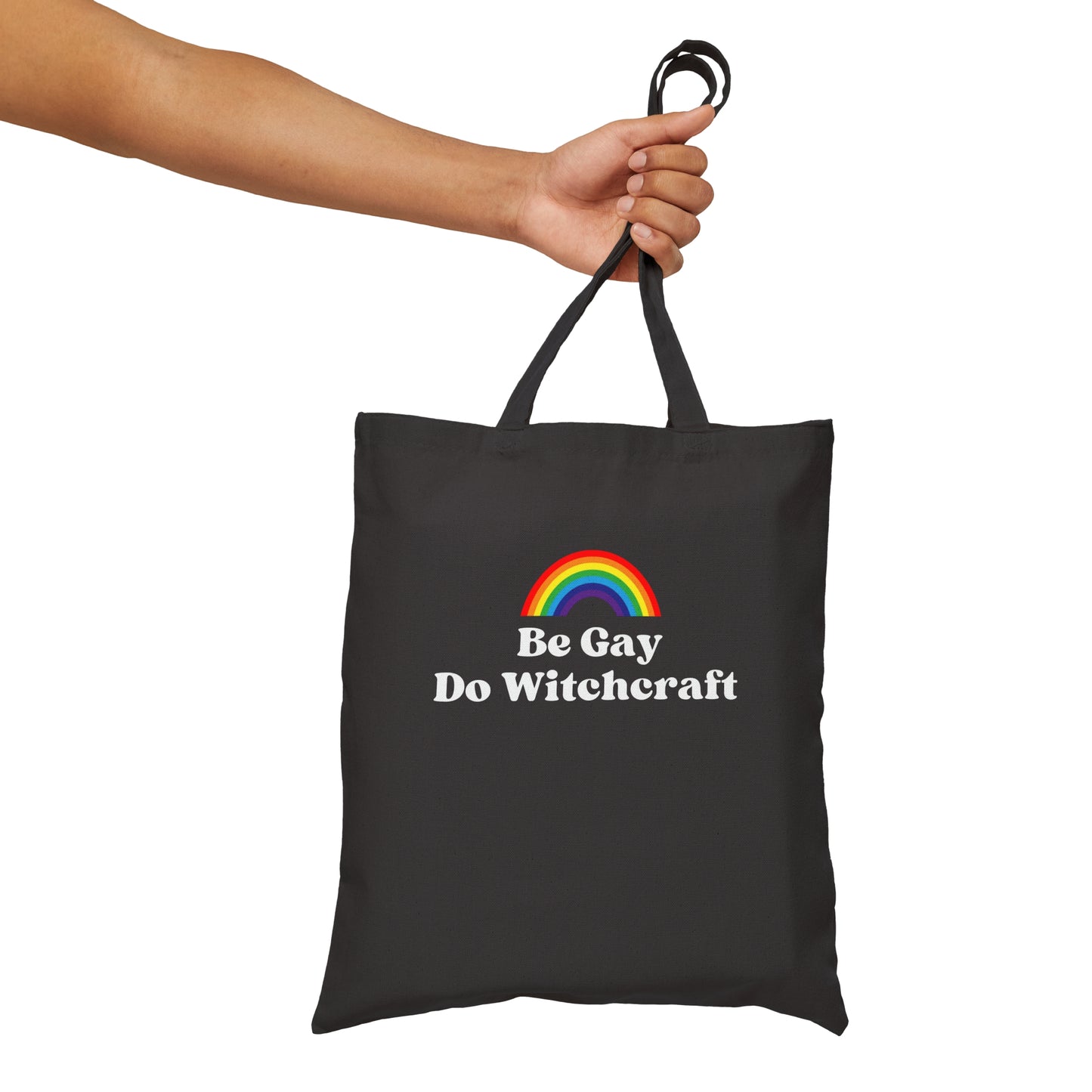 Be Gay, Do Witchcraft Cotton Canvas Tote Bag