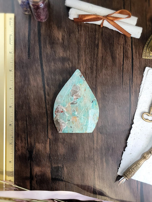 Amazonite Freeform Flame