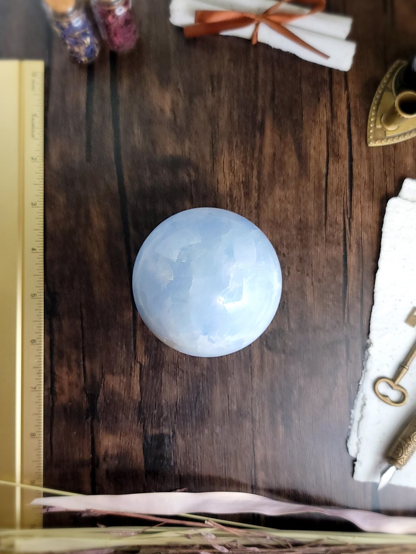 Blue Calcite Sphere