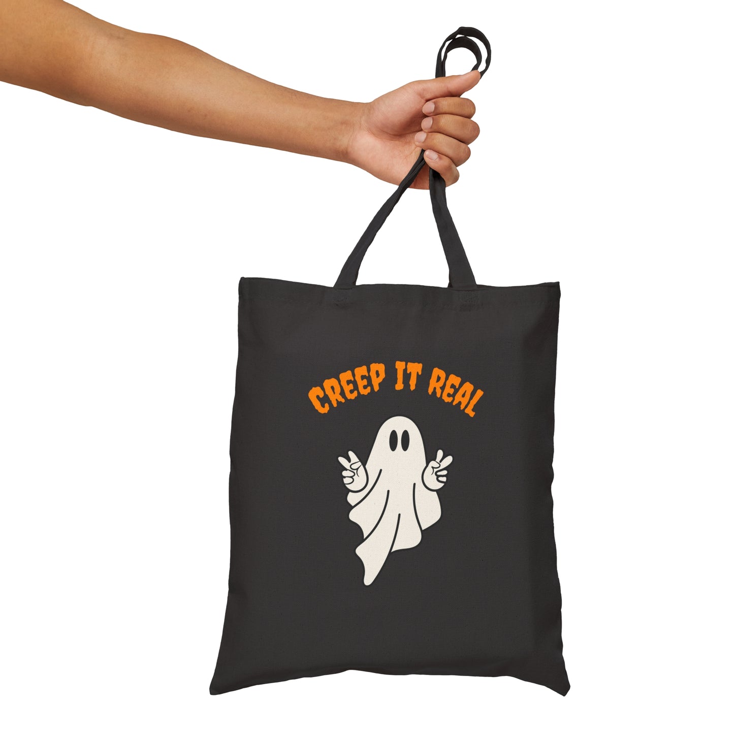 Creep It Real Cotton Canvas Tote Bag