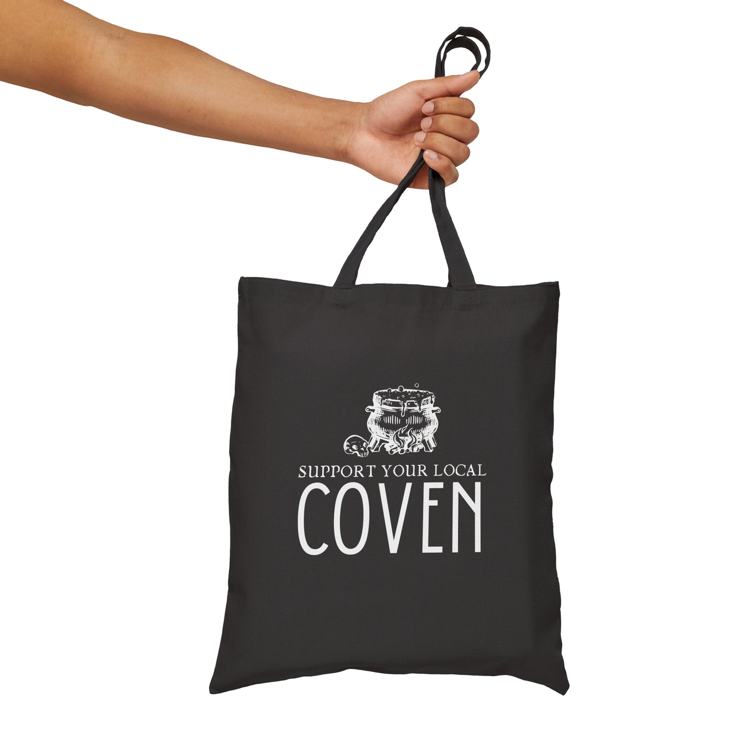 Support Your Local Coven Cotton Canvas Tote Bag