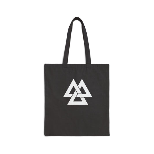 Norse Valknut Cotton Canvas Tote Bag