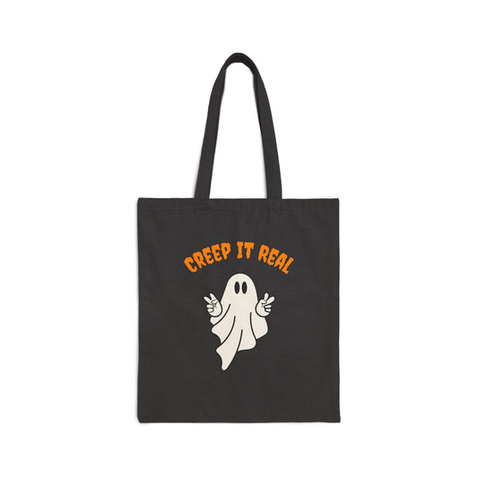 Creep It Real Cotton Canvas Tote Bag