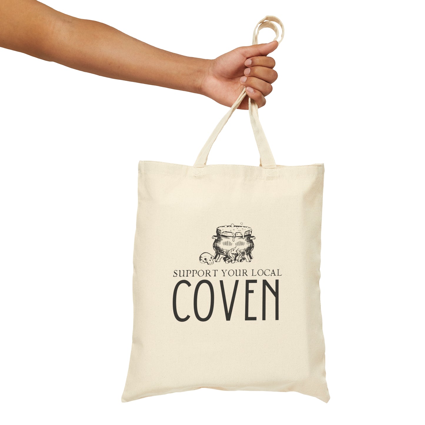 Support Your Local Coven Cotton Canvas Tote Bag