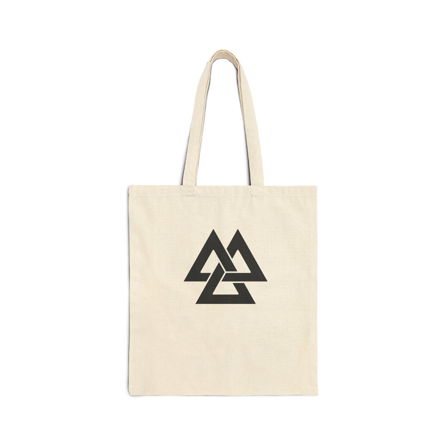 Norse Valknut Cotton Canvas Tote Bag