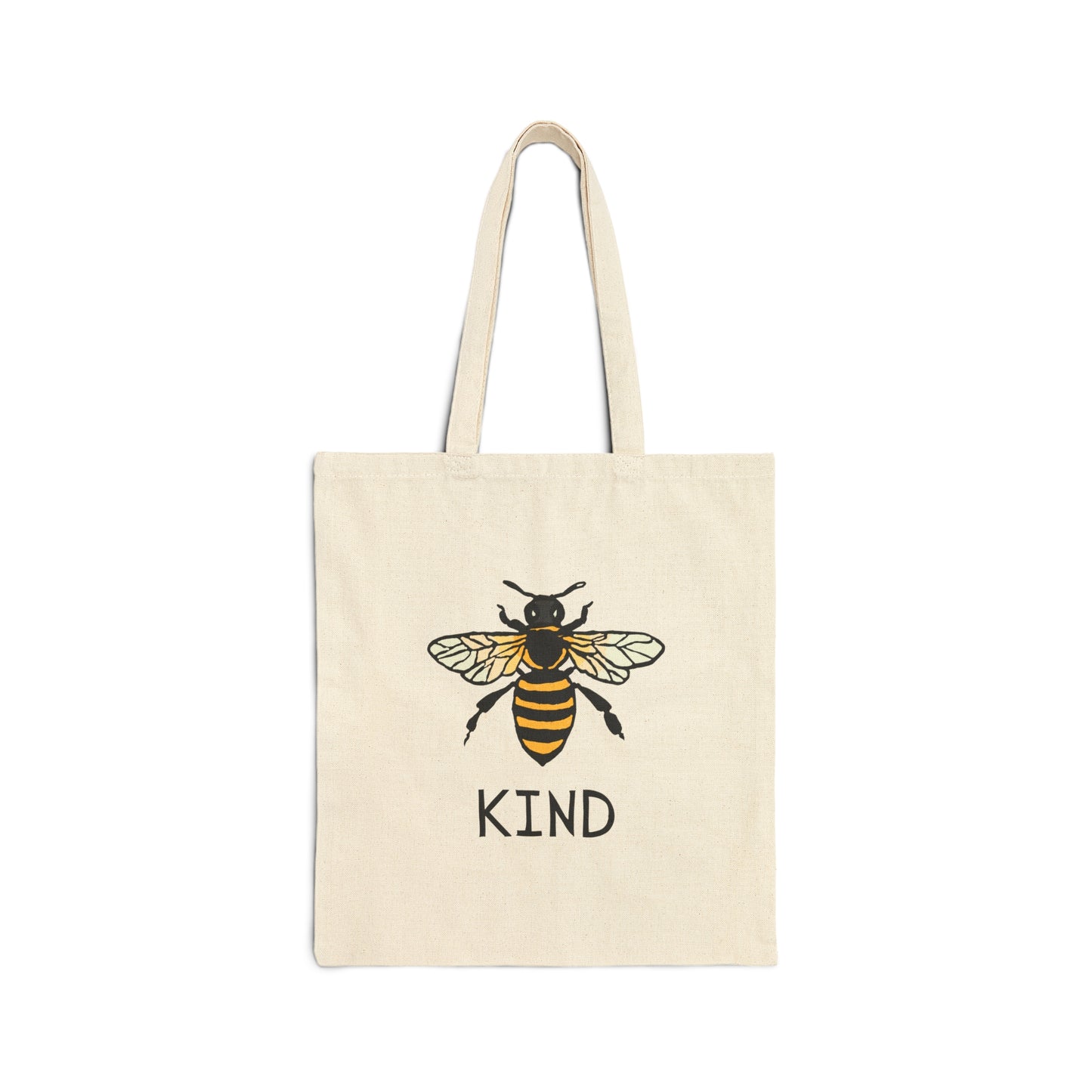 Bee Kind Cotton Canvas Tote Bag